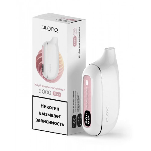 Электронная сигарета Plonq Max Strawberry Ice Cream (Плонг Макс Клубничное Мороженое)